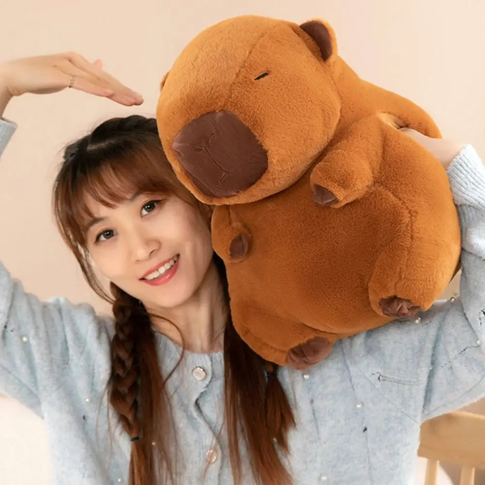 Kawaii Capybara Plush Hand Warmer Pillow 🐾💕 - Adorable Stuffed Doll for Cozy Comfort!