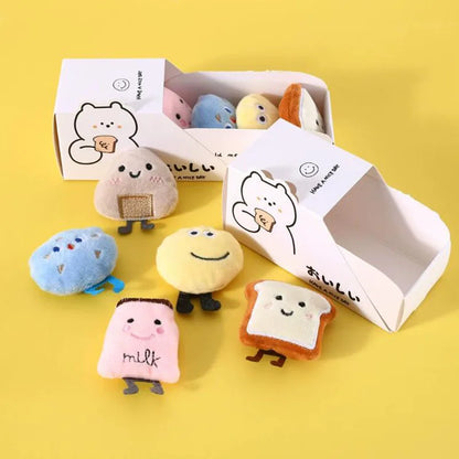 Kawaii Catnip Rice Ball Plush Toy 🎉🐾 - Adorable Boredom Buster for Cats! 🐱💖