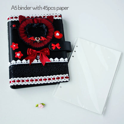 Charming A5 Kpop Photocard Binder Refillable Journal Faux PU Leather Star Idol 📘