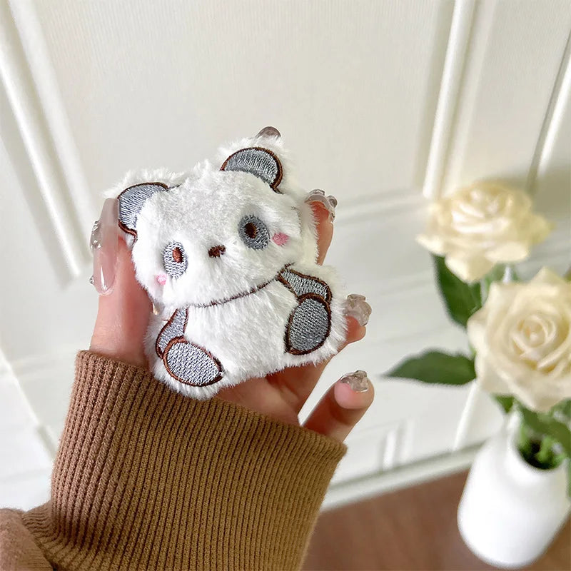 Phone Holder Grip Socket Pop Bracket Expanding Plush Red Panda Rabbit Mobile Phone Stand Cute Ins Wind Dog Pasted Desktop