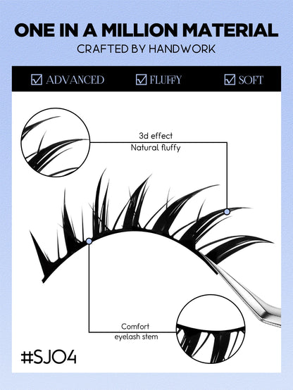 Cat Eye Lashes Manga Style 3D Faux Mink Lashes Winged Wispy Cross Natural Elongated Look 😺✨