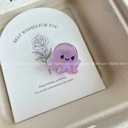 🐚✨ Adorable Ocean Friends Mini Hair Claw Clips - Cute Crabs, Whales & Starfish Hair Accessories for Women! 🌊🐳