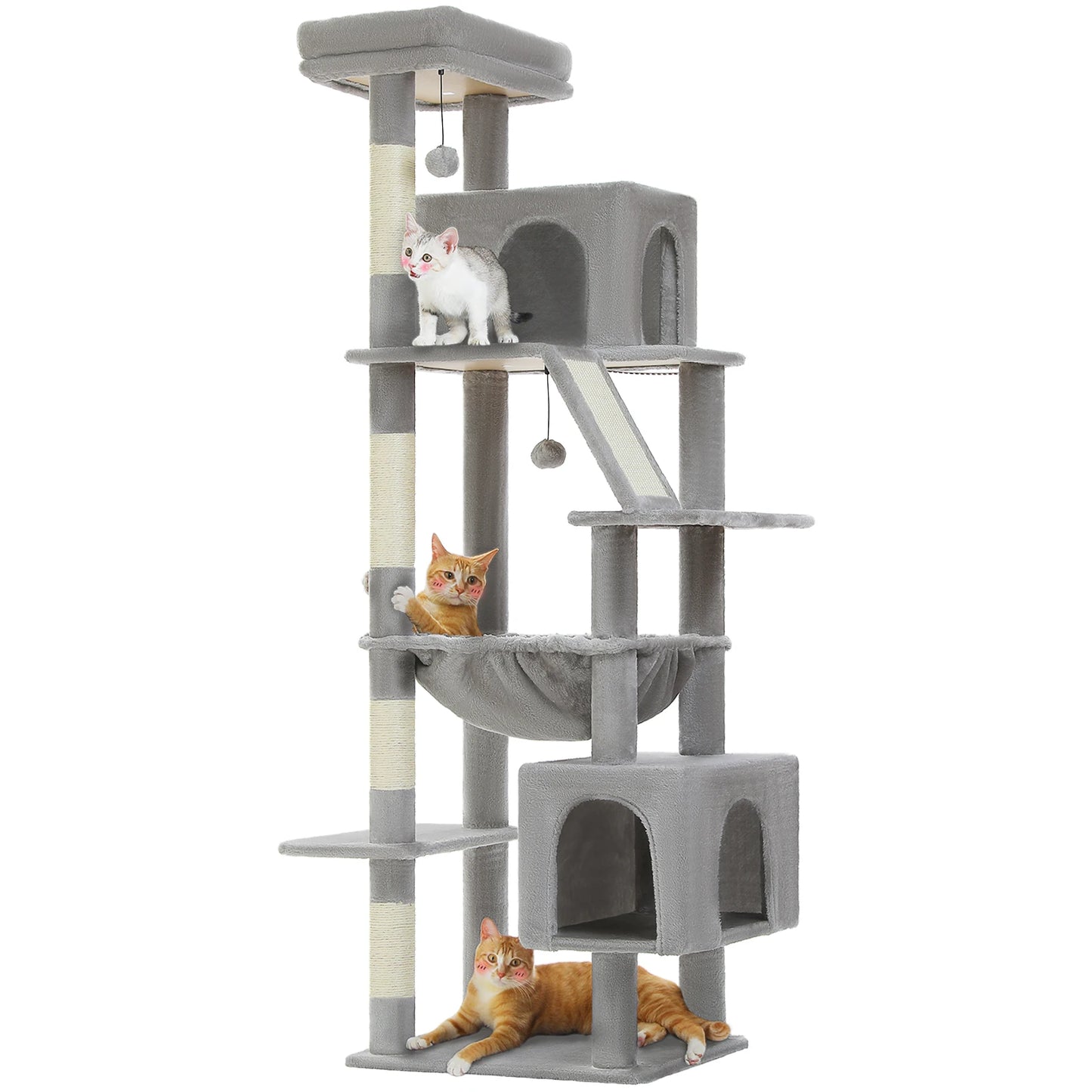 Cactus Cat Tree 71 Inch Tall Indoor Cat Tower With Multi Level Big Condo Pads 🐱🌵