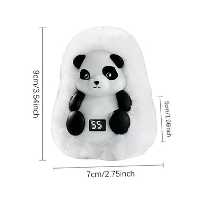 Cute Panda Pocket Hand Warmers USB Rechargeable Plush Hand Warmth Bag With Temperature Adjustable For Friends Family