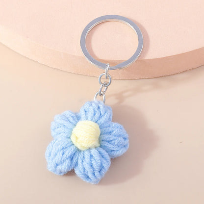Playful Handmade Knitted Pig Dog Keyrings for Gifts 🐷🐶