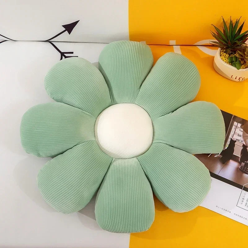 Daisy Dreamland Plush Pillow 🌼✨ Soft Flower Cushion for Kids & Home Decor 💖 - Pixie Quill
