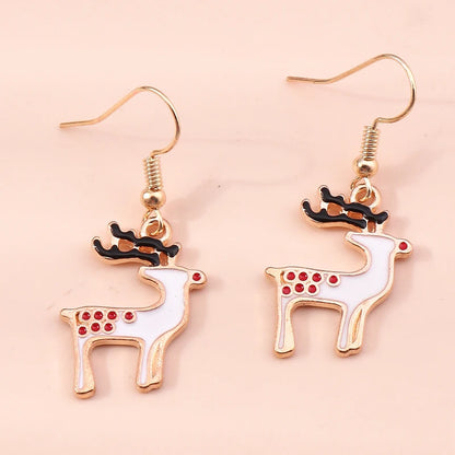 Whimsical Christmas Drop Earrings For Women Tree Deer Santa Dangle Jewelry 🎄✨