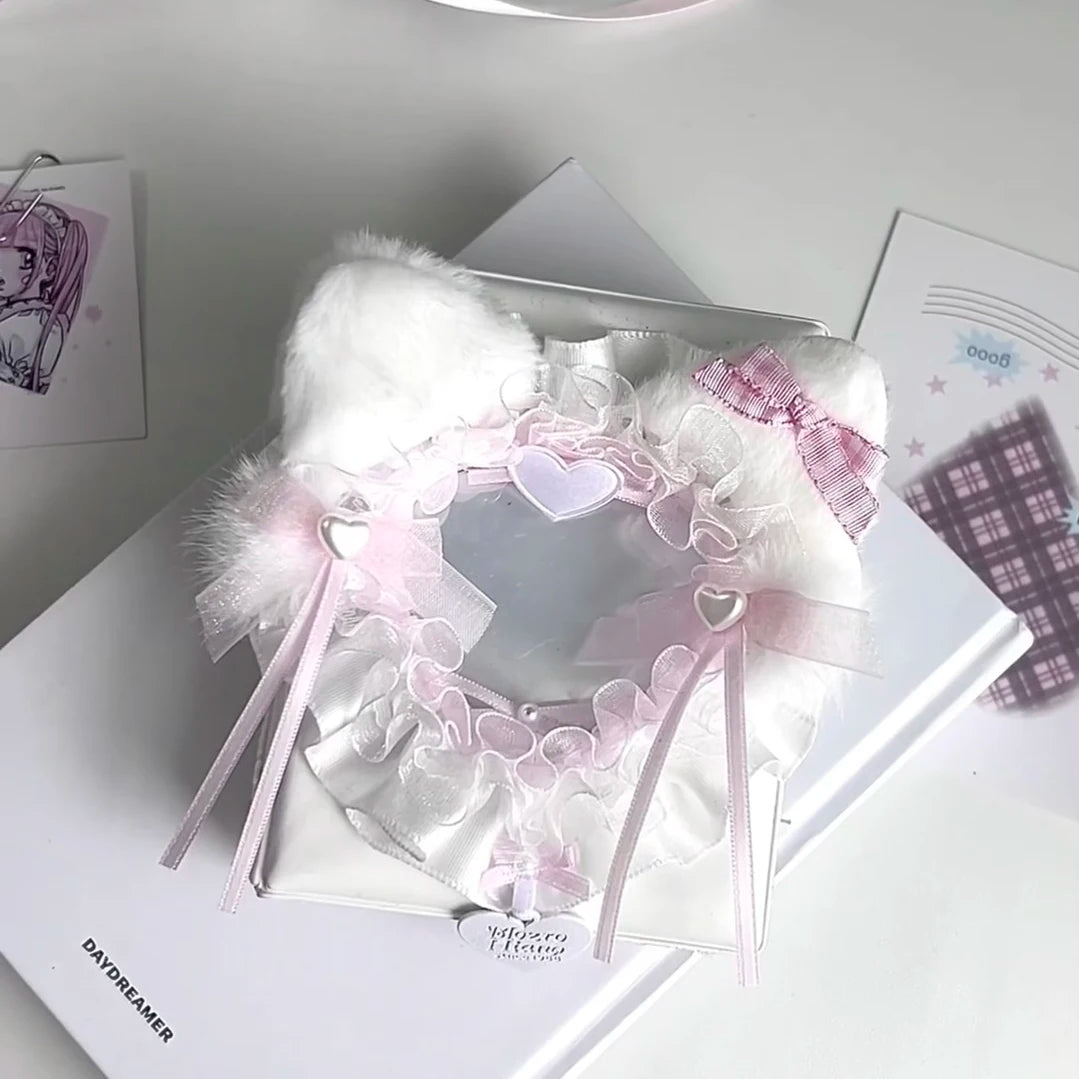 Pastel Kpop Photocard Binder Album 3 Inch Cards With Lace Sleeve Anime Flair 📚🎀