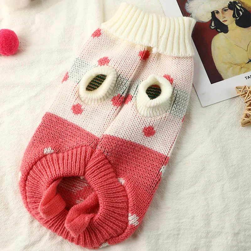 Kawaii Cozy Pup & Kitty Sweater 🐶🐱✨ | Adorable Winter Wear for Small & Medium Dogs!