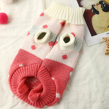 Kawaii Cozy Pup & Kitty Sweater 🐶🐱✨ | Adorable Winter Wear for Small & Medium Dogs!