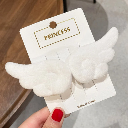 Kawaii Angel Wing Plush Hairpin Set 🕊️✨ | Cute Hair Clips for Girls - Adorable Accessories for Daily Wear & Parties! 🌸💕