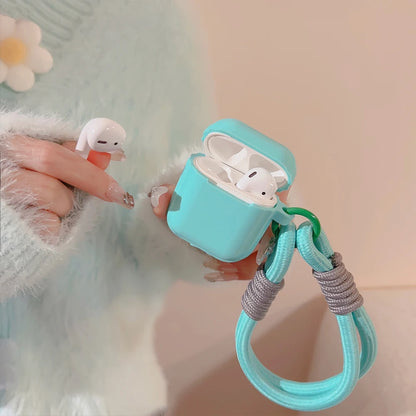 Kawaii Silicone Case for Apple AirPods 🎀✨ Cute & Soft Cover with Strap for Pro 2 & 3rd Gen! 🎧💖