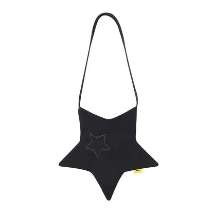 Kawaii Bag Star Shape Messenger Bag Women Y2K Vintage Crossbody Bag Strap Girls Bag Korean Designer 2000s Aesthetic Shoulder Bag