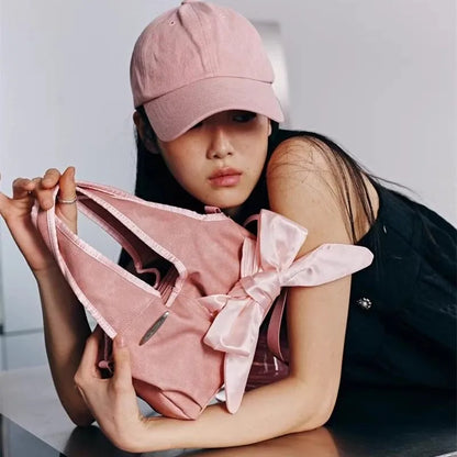 Kawaii Vintage Bow Bag 🎀 | Retro Y2K Crossbody Purse for Trendy Women 🌸✨