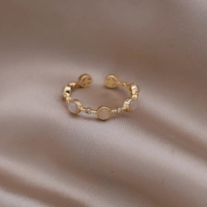 Kawaii Love Crystal Ring 💖✨ - 14K Gold Plated Heart Design for Elegant Daily Wear! 🌟💍