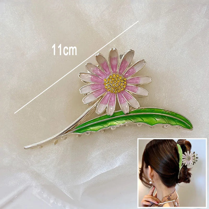 🌸✨ Sweet Floral Durian Hair Claw Clip - Adorable Ponytail Grabber for Trendy Girls! 🌼💖