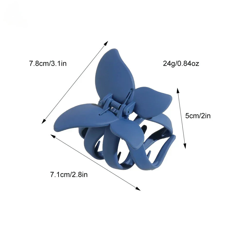 Kawaii Sweet Butterfly Hair Clip 🦋✨ | Adorable Solid Color Shark Clip for Girls' Hairstyles 🌈💕