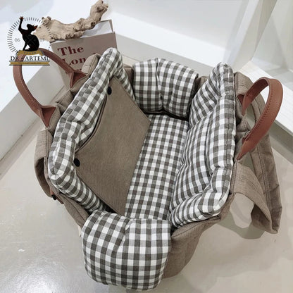 Kawaii Large Capacity Pet Carrier Bag 🐾✨ Adorable Outing Handbag for Cats & Dogs 🐶💖 Detachable & Portable Shoulder Bag