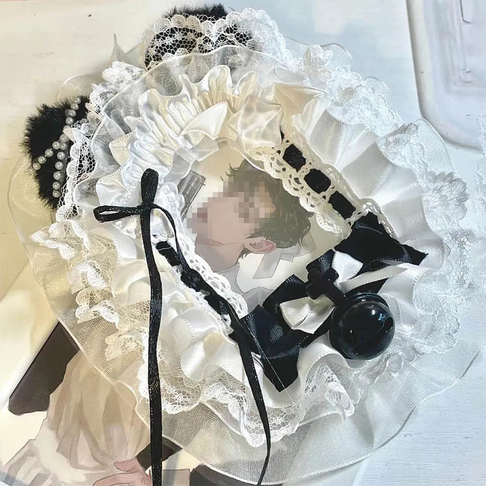 Toploader Lace Photocard Sleeve With White Ribbon Display Holder 🧵🎀📷