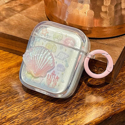 🌊✨ Adorable 3D Shell & Starfish AirPods Case for Ocean Lovers! 🌟🐚 - Pixie Quill