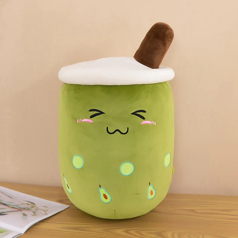 Bubble Tea Buddy ☕️🧸 Plushie - Cute Room Decor & Soft Hug Cushion 🎁✨ - Pixie Quill