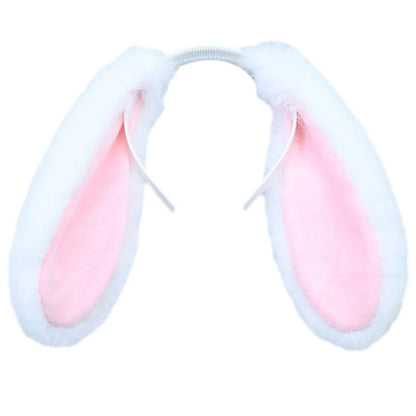 Kawaii Plush Bunny Ears Headband 🐰✨ | Cute Anime Hair Hoop for Cosplay & Daily Wear 🎉💖