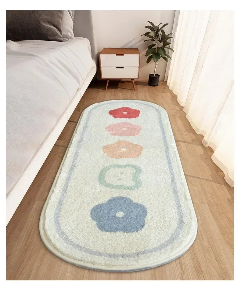 Kawaii Pink Fluffy Carpet 🐰✨ for Kids' Rooms - Adorable Bedroom & Lounge Rug | Super Soft & Anti-Slip!