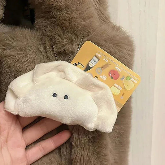 🍥 Adorable Dumpling Plush Keychain 🌟 Soft & Cuddly Bag Buddy for Food Lovers! 🎒✨ - Pixie Quill