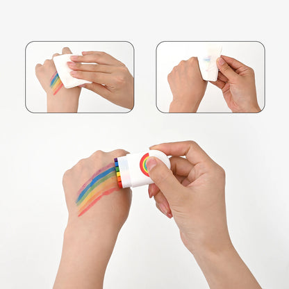 Kawaii Rainbow Crayon Set 🎨✨ - 2/3 Pcs Colorful Birthday Party Magic 🌈 - Cute Pocket-Sized Art Supplies for Family Fun! 🎉🖍️