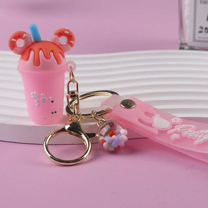 🍦 Sweet & Whimsical Ice Cream Keychain 🎀 - Adorable Accessory for Your Bags! ✨ - Pixie Quill