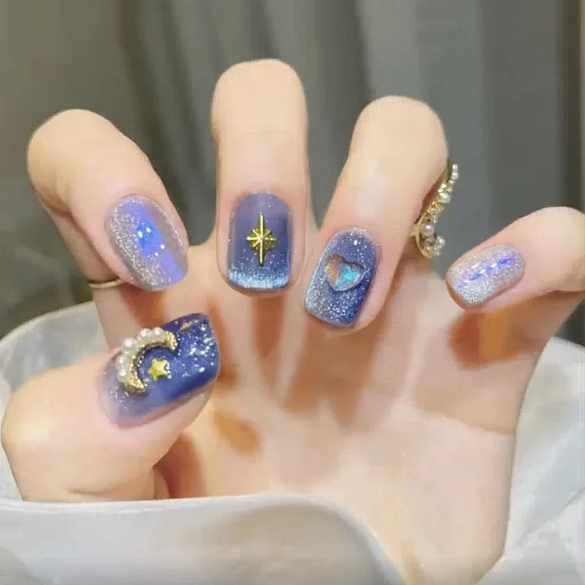 Cute Kawaii Bunny Press-On Nails 🐰✨ | 24 Pcs Full Coverage Acrylic Nail Art Set 🎨 | Reusable & Adorable Fake Nails with Tools! 💅🌸