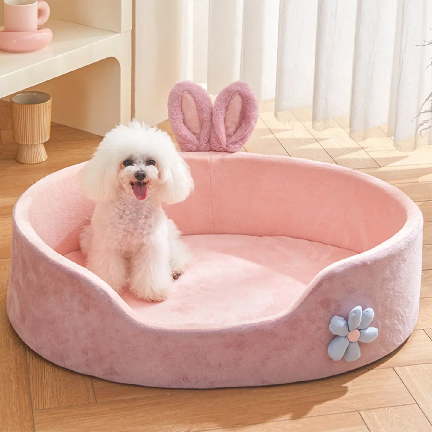 Soft Pet Bed Detachable Washable For Dogs Cats All Season Cozy Mat 🐾