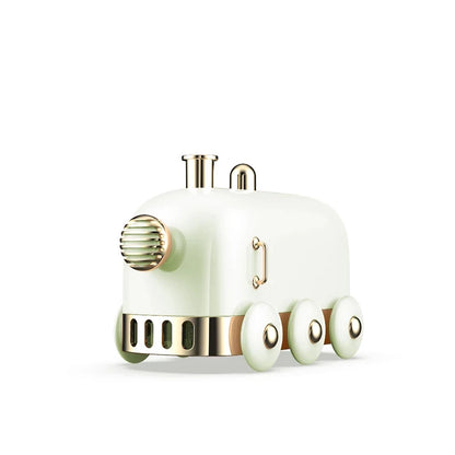 Kawaii Mini Train Ultrasonic Humidifier 🌈✨ | 300ml Retro Aroma Diffuser for Home & Office 🌸💧