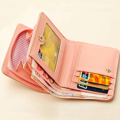 Wallest Women Purse Cute  Anime Wallet  Portable Small Luxury Wallets for Women Clutch Bag Carteras Para Mujer Coin Pocket