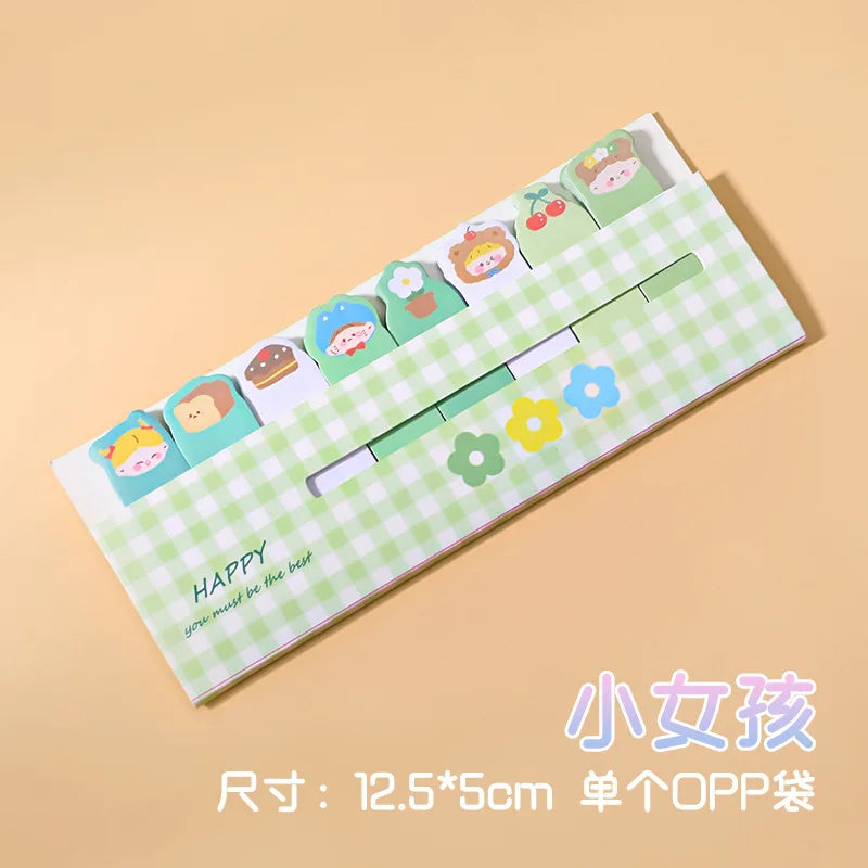 🍉🍓 120 PCS Cute & Colorful Cartoon Fruit & Flower Sticky Notes - Perfect for Fun Page Marking & Creative Organization! 🌼🍍