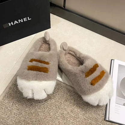 Adorable Kitty Slippers For Women Non Slip Plush Mules 🐾 Fluffy Indoor Slides