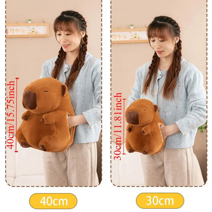 Kawaii Capybara Plush Hand Warmer Pillow 🐾💕 - Adorable Stuffed Doll for Cozy Comfort!