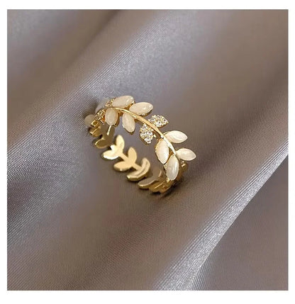Kawaii Love Crystal Ring 💖✨ - 14K Gold Plated Heart Design for Elegant Daily Wear! 🌟💍