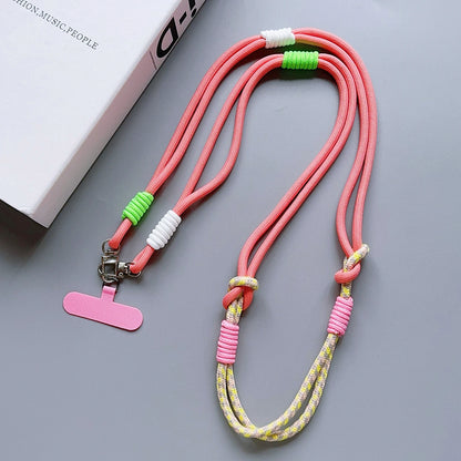 Kawaii Colorful Double-Sided Mobile Phone Lanyard 🌈✨ - Trendy & Safe Shoulder Strap for Everyday Adventures! 🎀📱