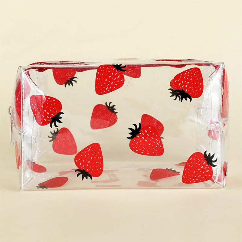 ✨Cute & Clear Pencil Paradise: Waterproof PVC Bag for School & Travel! ✨✏️💖 - Pixie Quill