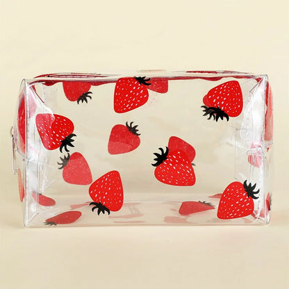 ✨Cute & Clear Pencil Paradise: Waterproof PVC Bag for School & Travel! ✨✏️💖 - Pixie Quill