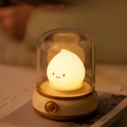 Kawaii Capybara LED Night Light 🌙✨ | Adorable Dimmable Bedside Lamp for Kids 🐾 | USB Rechargeable & Long-Lasting!