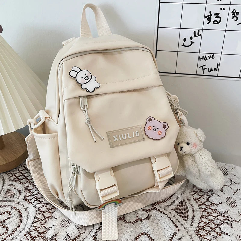 Kawaii Mini Backpack 🌸✨ | Cute Dual-Use School Bag for Girls 🎒 | Adorable Travel Rucksack for Teens 🌟