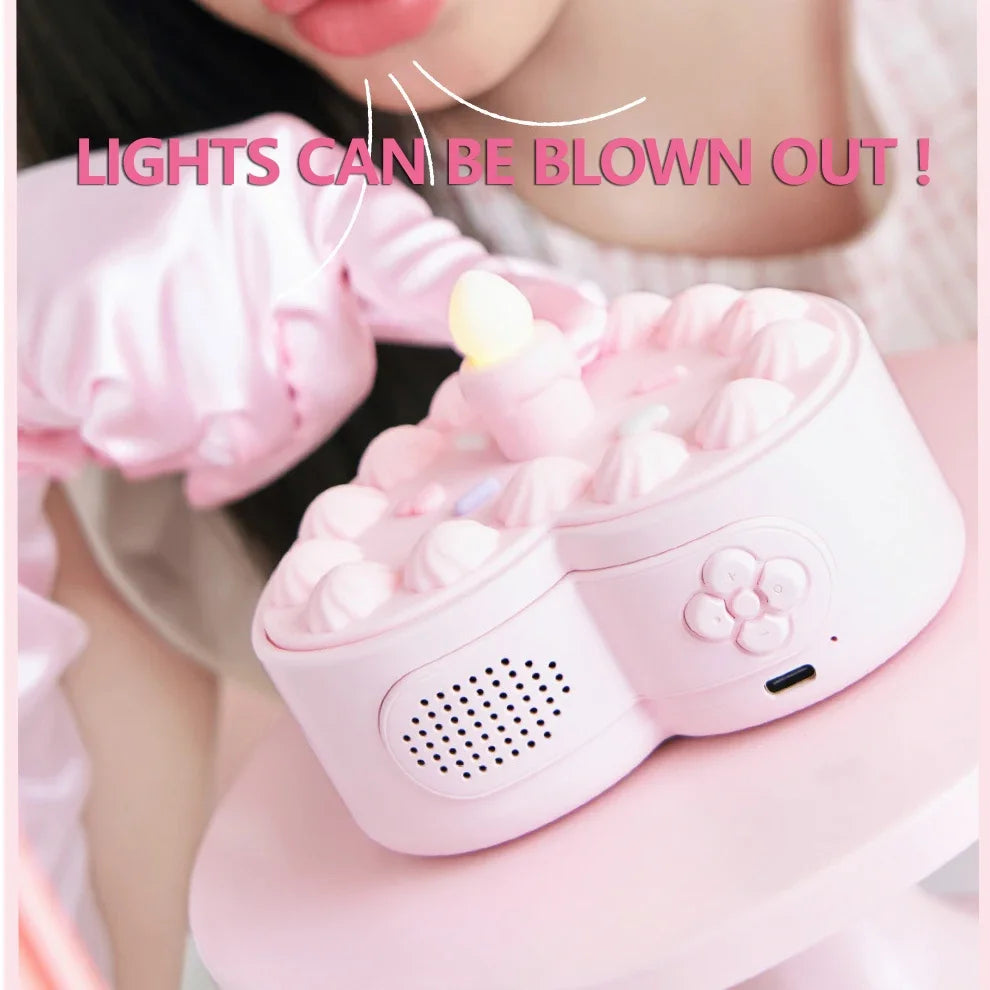 ✨ Kawaii Dreamy Bluetooth Speakers 🎶 - Adorable White Noise Sleep Aid & Night Light 🌙 for Cozy Vibes & Birthday Bliss 🎂