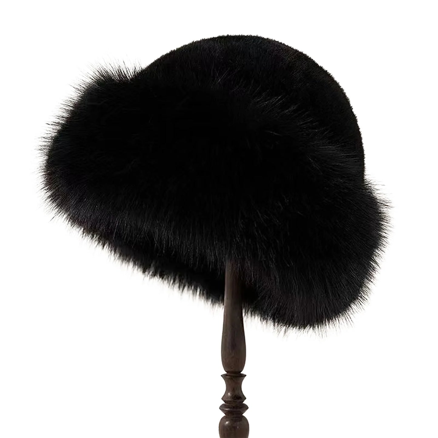 Fluffy Plush Fur Hat Beanie Warm Thick Mongolian Style for All Seasons ❄️