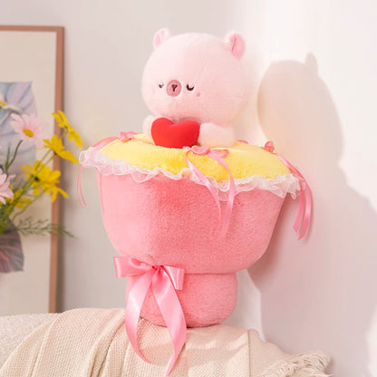 Kawaii Plushie Bouquet 🐼💖 - Comfy and Cute Hug Pillow for Couples & Special Occasions!