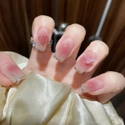 Cute Kawaii Bunny Press-On Nails 🐰✨ | 24 Pcs Full Coverage Acrylic Nail Art Set 🎨 | Reusable & Adorable Fake Nails with Tools! 💅🌸