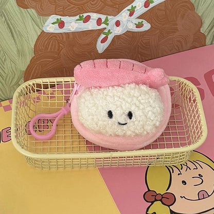 Sushi Delight Wallet Keychain 🍣💕 | Adorable Shrimp & Veggie Roll Card Holder 🎉 | Ideal Gift for Lovely Ladies! 🌼 - Pixie Quill