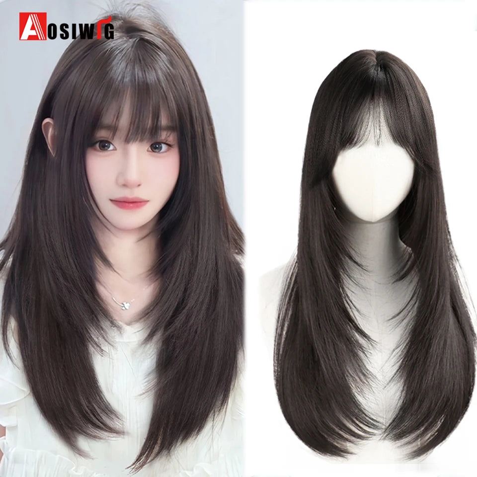 Cute Ombre Blonde & Black Double Ponytail Lolita Wig 🎀✨ - Kawaii Cosplay Hair with Bangs for Harajuku Style! 💖👸