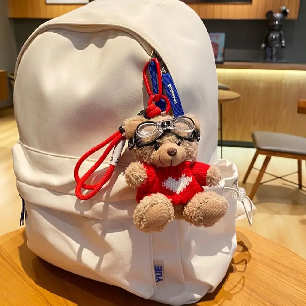 Brown Bear Plush Pendant Bag Charm Cute Hangings for Bags 🐻🧸